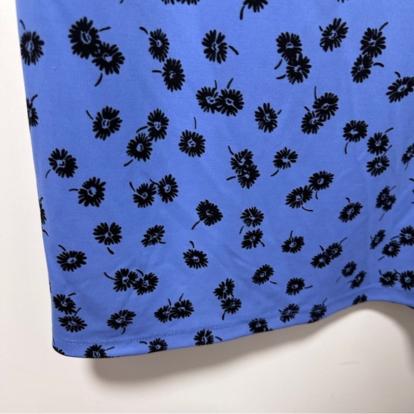 Talbots Blue Floral Jersey Faux Wrap Dress Womens Plus Size 2X NWT Spring Office - Picture 10 of 17